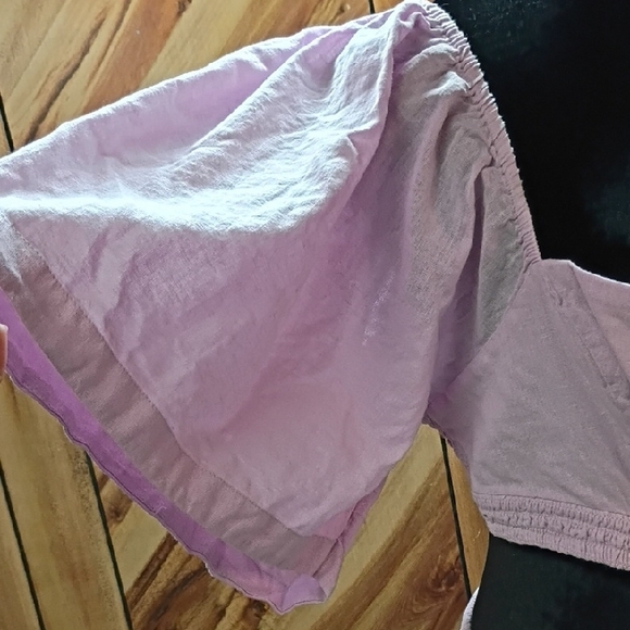 Free People Cross Of Sunlight Puff Sleeves,Cutout Waist Mini Dress XL - Picture 10 of 10